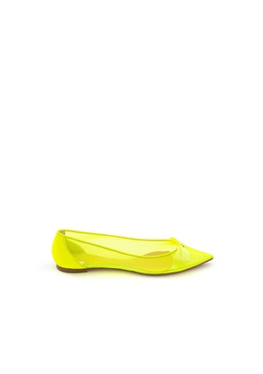 Christian Louboutin Radiant Yellow Mesh Flats - EU38/US8