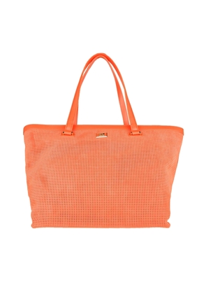 Cavalli Class little perforated squares texture ziped Handbag