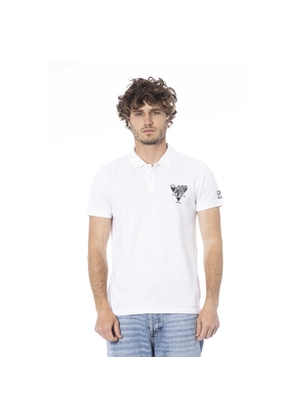 White Cotton Polo Shirt - S