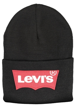 Levi's Sleek Black Acrylic Logo Cap