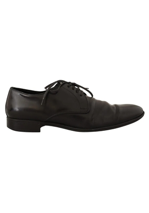 Black Leather Derby Dress Formal Shoes - EU41.5/US8.5