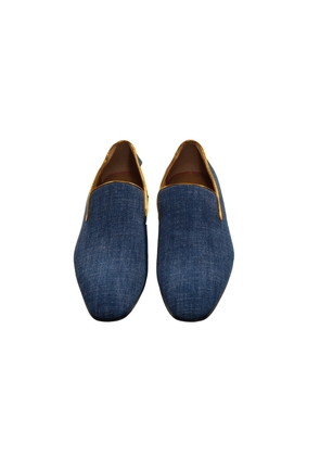 Colannaki Flat Denim with Brandy Trim Shoes - EU45/US12