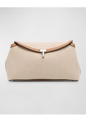 T-Lock Canvas Clutch Bag