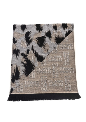 Cavalli Class Beige Wool Scarf