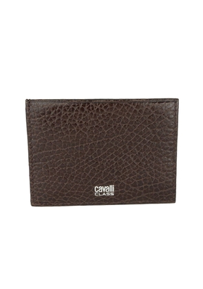 Cavalli Class Chic Calfskin Leather Card Holder