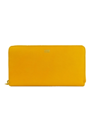 Cavalli Class Elegant Calfskin Leather Wallet in Vibrant Yellow