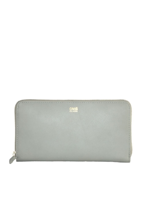 Cavalli Class Elegant Grey Calfskin Wallet for Her