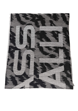 Cavalli Class Grey Wool Scarf