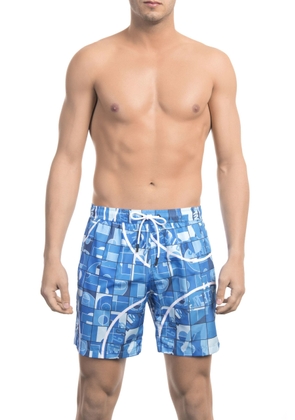 Bikkembergs Light-blue Polyester Swimwear - XXL