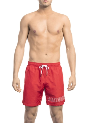 Bikkembergs Red Polyester Swimwear - S