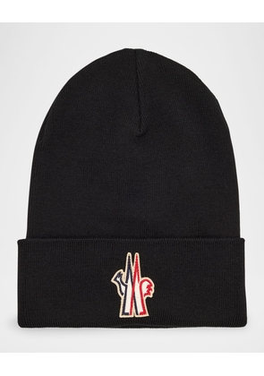 Men's Fine Wool Logo Beanie