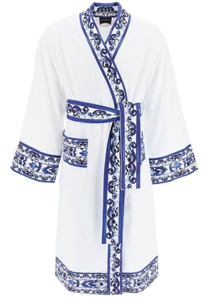 Dolce & gabbana blu mediterraneo bathrobe - L White