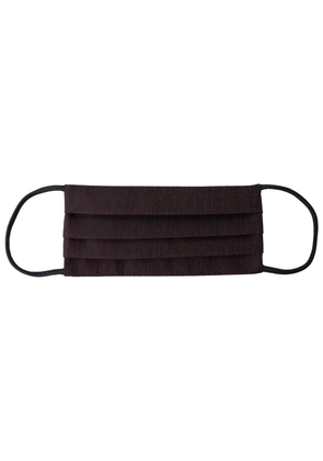 Dolce & Gabbana Maroon Pleated Elastic Ear Strap Face Mask