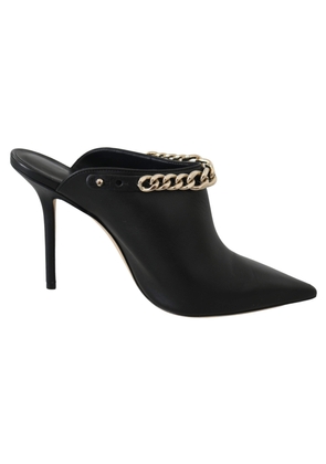 Jimmy Choo Black Calf Leather Lexx Pumps Shoes - EU37.5/US7.5