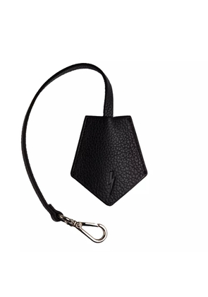 Neil Barrett Black Leather Keychain