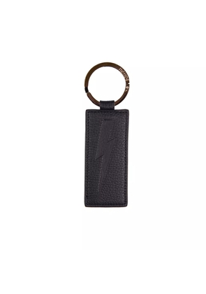 Neil Barrett Blue Leather Keychain