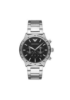 Emporio Armani Silver Steel Chronograph Watch