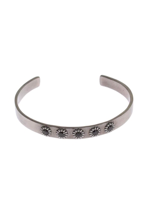 Nialaya Crystal 925 Silver Bangle Bracelet - M