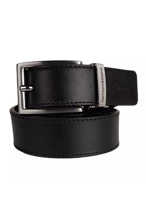 Harmont & Blaine Black Leather Di Calfskin Belt - 90 cm / 36 Inches