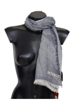 Missoni Gray Cashmere Unisex Neck Warmer Scarf