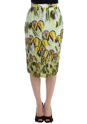 Lanre Da Silva Ajayi Multicolor Organza Pencil Skirt - S