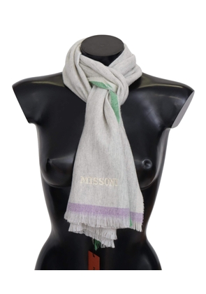 Missoni Multicolor Lined Cashmere Unisex Wrap Scarf