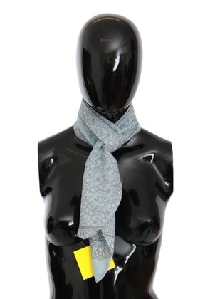 Erno Scervino Light Blue Bandana Wrap Shawl Foulard Scarf