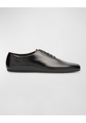 Men's Analog Brushed Leather Oxfords