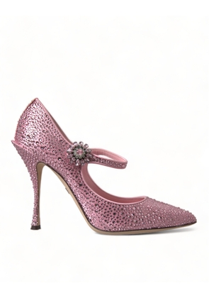 Pink Strass Crystal Heels Pumps Shoes - EU40.5/US10