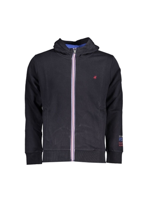 U.S. Grand Polo Grand Polo Blue Hooded Fleece Sweatshirt - M