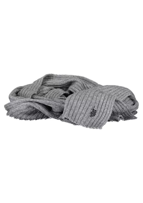 U.S. Polo Assn. Gray Wool Scarf