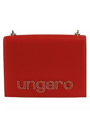 Ungaro Red Leather Di Calfskin Crossbody Bag