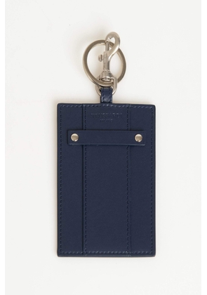 Trussardi Blue Leather Keychain