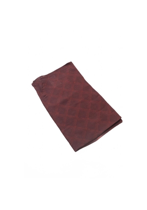 Trussardi Burgundy Viscose Scarf