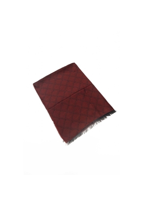 Trussardi Burgundy Viscose Scarf