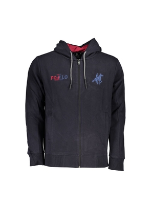 U.S. Grand Polo Chic Blue Hooded Fleece Sweatshirt - M