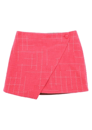 Saks potts clara boucle mini skirt - L Fuchsia