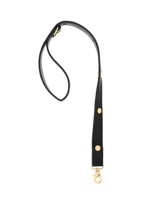 Versace leather leash with medusa studs - OS Black