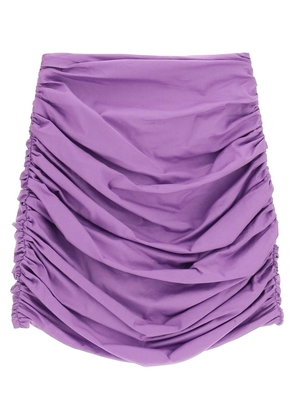 Giuseppe di morabito draped cotton mini skirt - 40 Purple