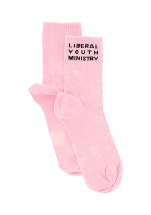 Liberal youth ministry logo sport socks - L Rose