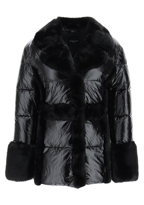 Marciano by guess puffer jacket with faux fur details - 38 Black