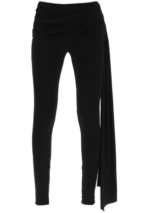 Magda butrym draped leggings with sash - 36 Black