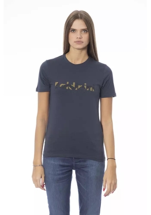 Baldinini Trend Blue Cotton Tops & T-Shirt - XS