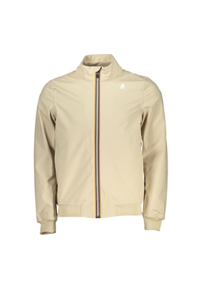 Beige Contrast Detail Sports Jacket - XL