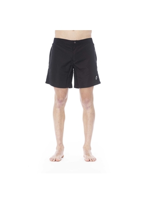 Trussardi Beachwear Black Polyester Swimwear - S