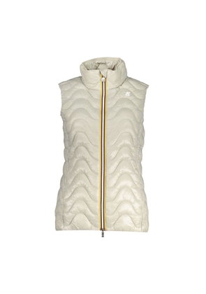 Chic Sleeveless Zip Jacket with Contrast Details - S