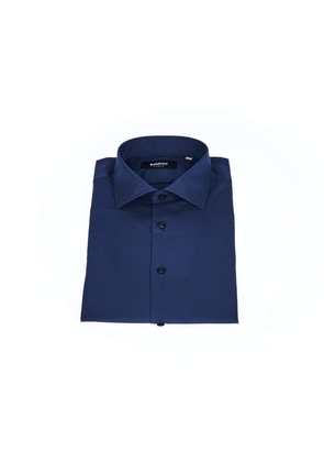 Baldinini Trend Blue Cotton Shirt - L