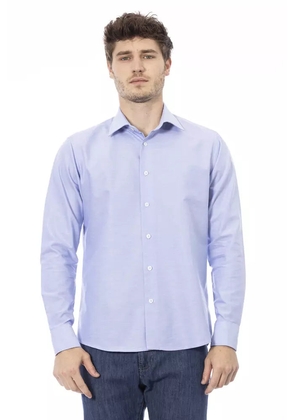 Baldinini Trend Light-blue Cotton Shirt - M