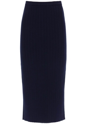 Alessandra rich knitted pencil skirt - 38 Blue