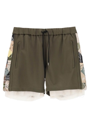 Children of the discordance jersey shorts with bandana bands - 1 Khaki